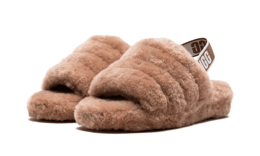 UGG WOMENS Fluff Yeah Slide Womens "Chestnut" 1095119 CHE 1095119 CHE from Stadium Goods